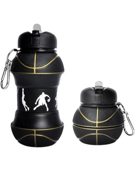 Basketbol Topu Tasarımlı Akordiyon Su Şişesi