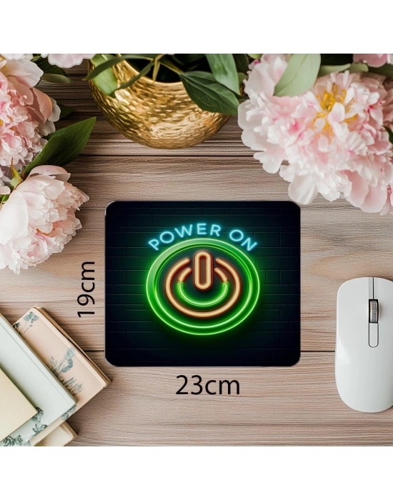 Başla Enerjisi Veren Power Mouse Pad - 19x23 cm 2 mm Dikdörtgen İthal Baskılı Mouse Pad