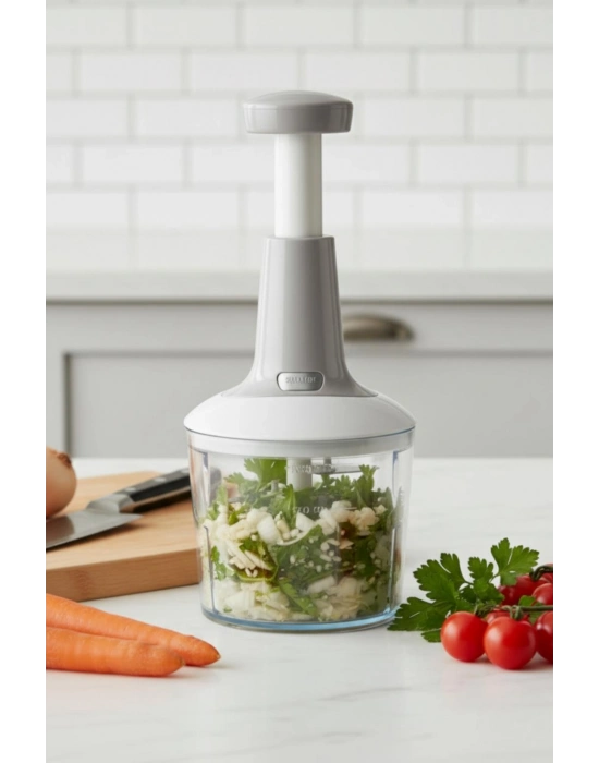 Basmali El Rondosu Sebze Meyve Doğrayıcı 1 Lt 2 Parça