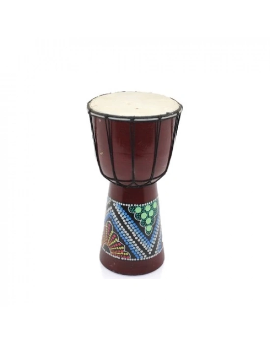 Batikli Ahşap Darbuka 25 Cm