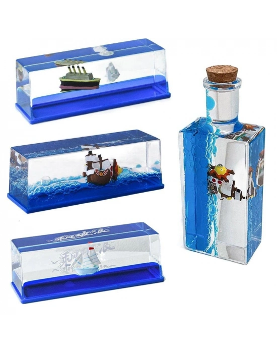 Batmayan Gemi Şişe Akvaryum