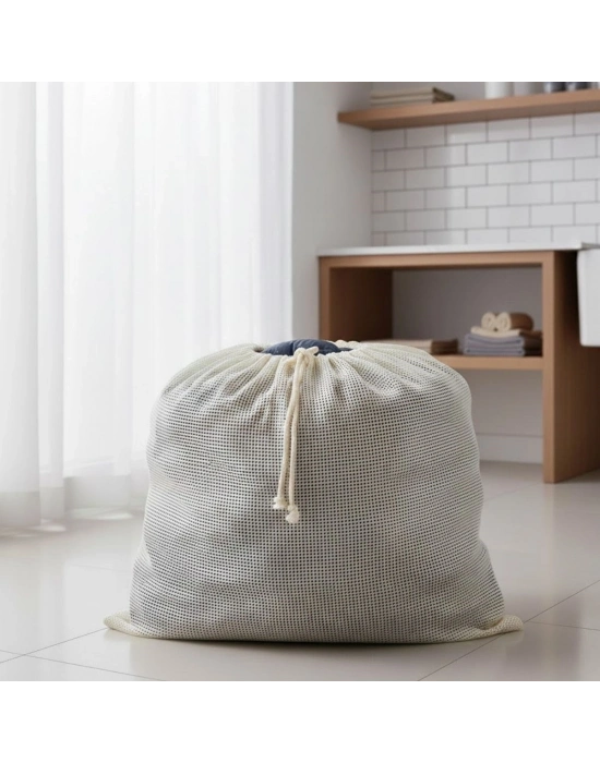 ®  Battal Boy 120x150 cm Mont ve perde Yıkama Filesi–Extra Büyük, Dayanıklı, Nefes Alabilir Çamaşır Koruma Torbası