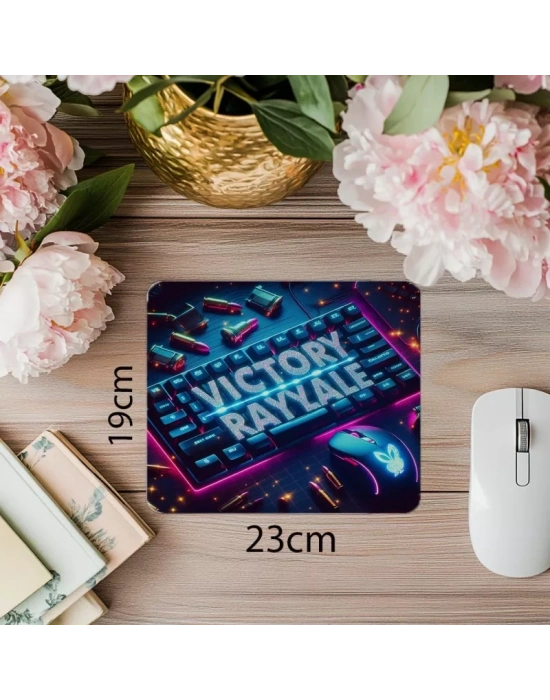 Battle Royale Temalı Zafer Mousepad - 19x23 cm 2 mm Dikdörtgen İthal Baskılı Mouse Pad