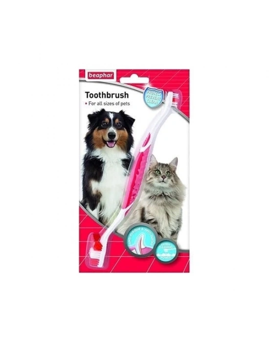 Beaphar İki Uçlu Köpek Diş Fırçası 22 Cm