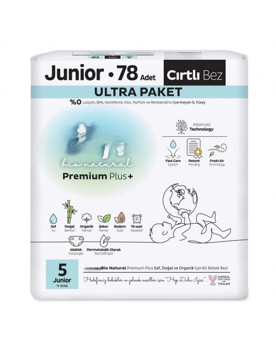 Bebek Bezi Ultra Paket 5 Beden 78 Adet