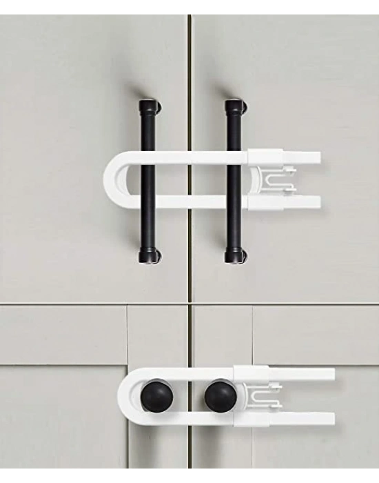 Bebek Çocuk Çekmece Ve Dolap Koruma Raylı Güvenlik Sistemi Emniyet Kilidi