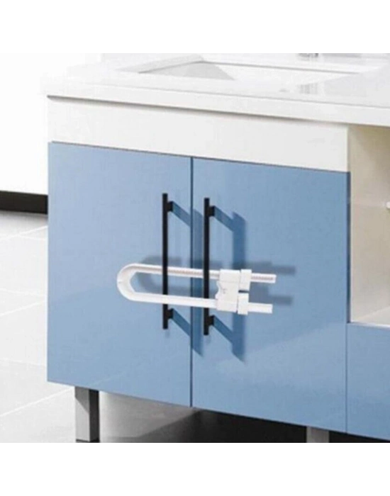 ®  Bebek Çocuk Çekmece ve Dolap Koruma Raylı Güvenlik Sistemi Emniyet Kilidi