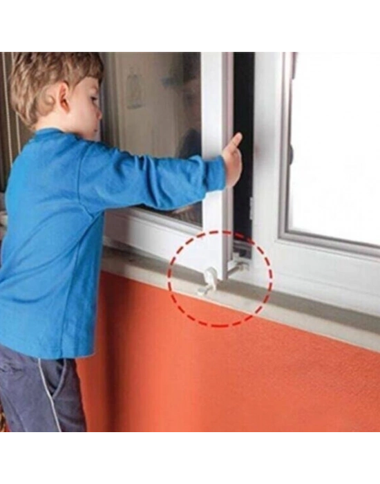 ®  Bebek Çocuk Evcil Hayvan Güvenlik Ayarlanabilir Koruyucu Pencere Havalandırma Kilidi