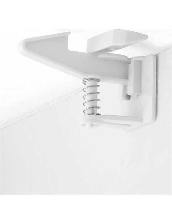 Bebek Çocuk Güvenliği Korumalı Yapışkan Çekmece Ve Dolap İçin Tutucu Gizli Güvenlik Kilidi