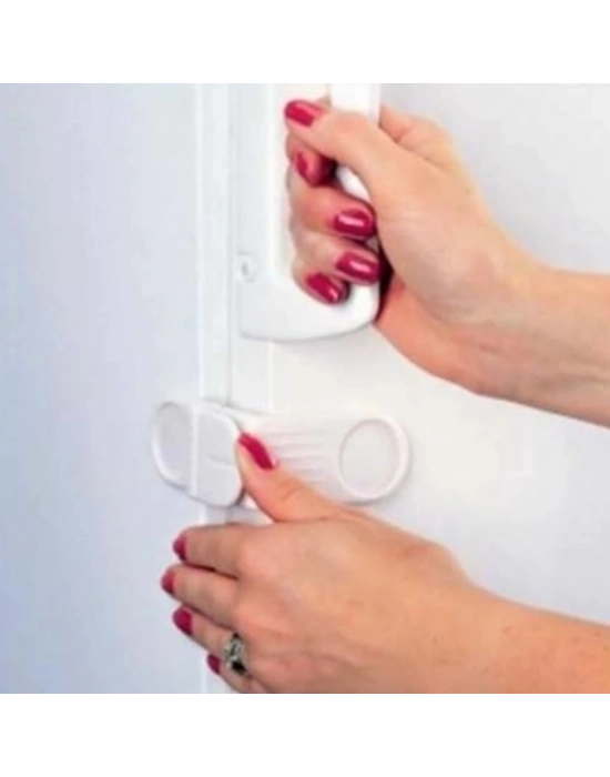 ®  Bebek Çocuk Güvenlik Çekmece ve Dolap İçin Kendiliğinde Yapışkanlı Vidasız Köşe Kapak Kilidi