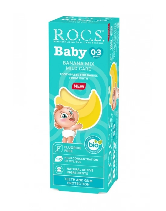 Bebek Diş Macunu Muz Püresi Tadında 0-3 Yaş 45 Gr