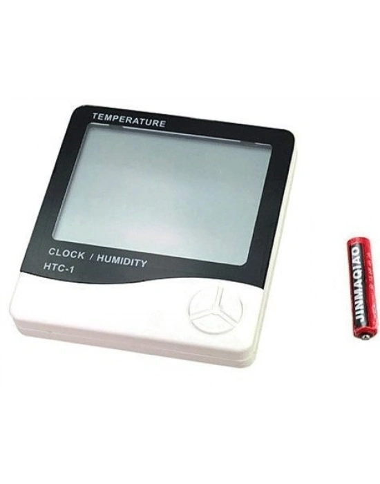 ®  Bebek Odası Masaüstü Dijital Termometre Nem Ölçer Higrometre Saat