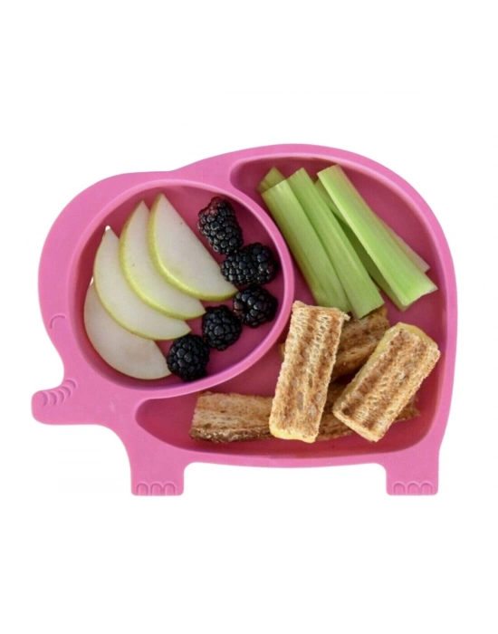 ®  Bebek ve Çocuk için Sevimli Fil Model Desenli Yemek Bebek Mama Kabı Bölmeli Tabak