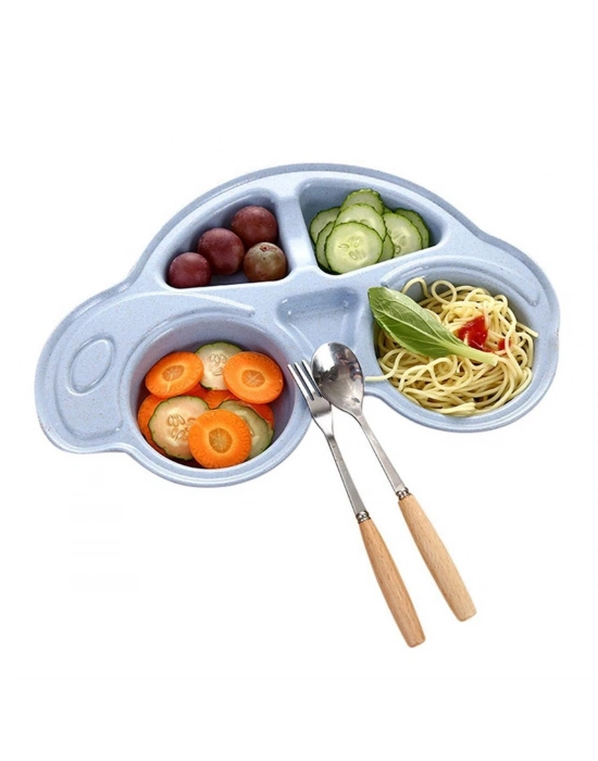 ®  Bebekler İçin Araba Şeklinde Sevimli Mama Tabağı Çocuk Tabldot