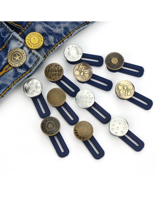 Beden Büyülten- Küçülten Düğme Seti 10 Adet Yedek Kot Düğme Seti