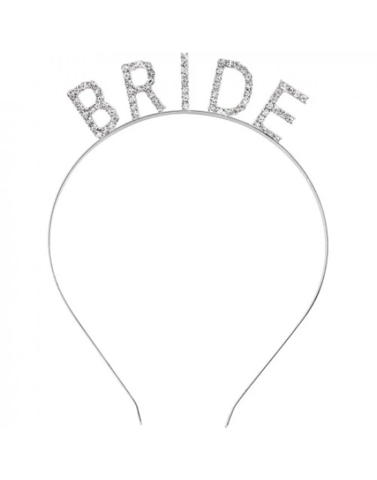 Bekarlığa Veda Bride Tacı Gümüş Renk