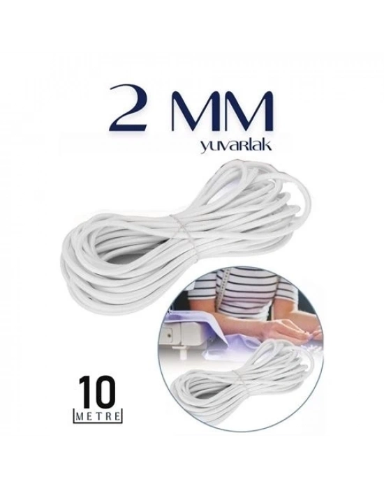 Bel Paça Giysi Lastiği 2 mm 10 Mt