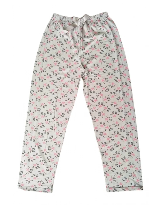 Beli Lastikli Mevsimlik Viskon Penye Pantolon Krem