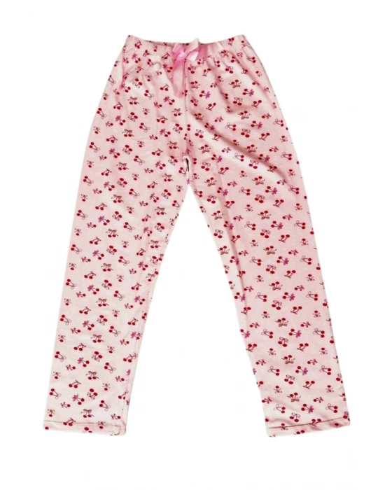 Beli Lastikli Mevsimlik Viskon Penye Pantolon Pembe