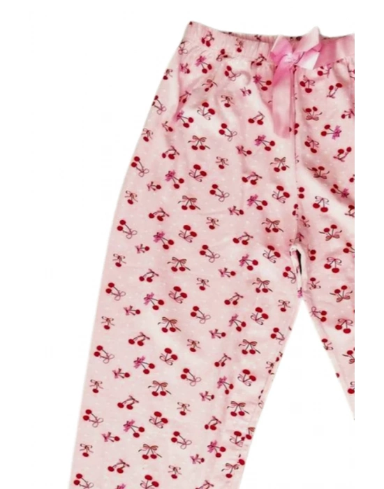 Beli Lastikli Mevsimlik Viskon Penye Pantolon Pembe