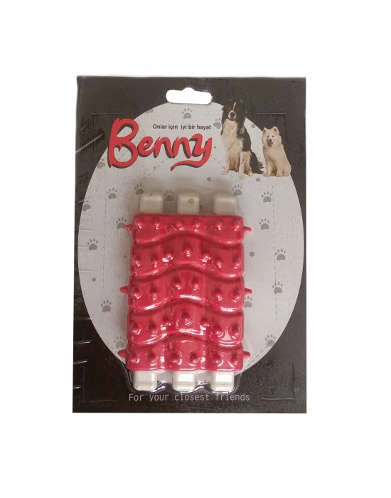 Benny Diş Kaşıma Köpek Oyuncağı Kaburga 10 cm 3 lü