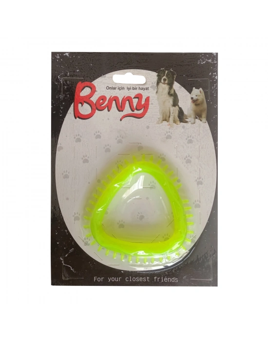Benny Köpek Oyuncağı Üçgen 8 x 8.5 cm Sarı