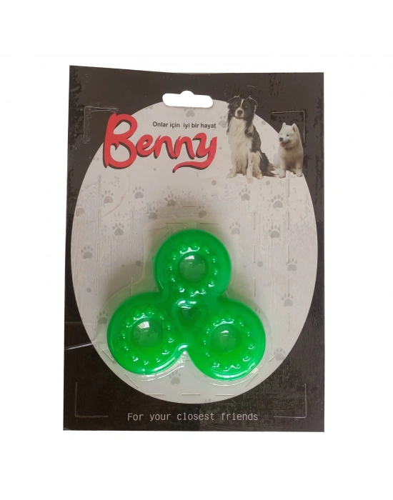 Benny Köpek Oyuncağı Üçlü Halka 9 x 9 cm Yeşil