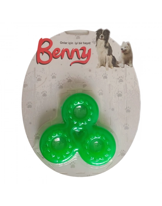 Benny Köpek Oyuncağı Üçlü Halka 9 x 9 cm Yeşil
