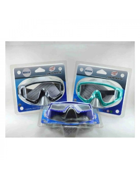 BERMUDA Yüzücü Yüz Maskesi 2232A SİYAH GRİ