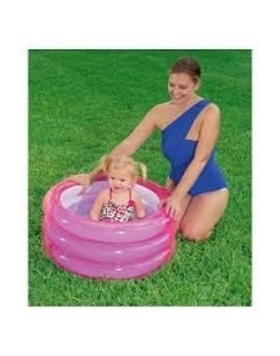 Bestway 3 Halkalı Renkli Çocuk Havuzu 70 x 30 cm Pembe - 51033