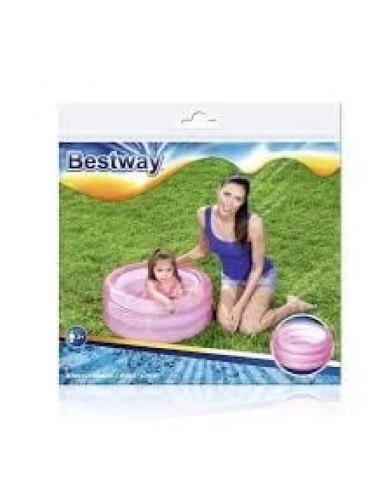 Bestway 3 Halkalı Renkli Çocuk Havuzu 70 x 30 cm Pembe - 51033