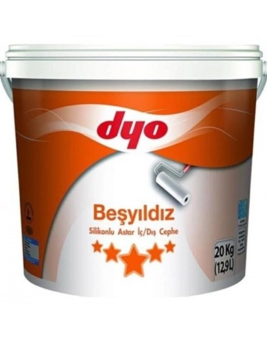 ®  Beşyıldız Silikonlu İç Dış Astar 20 Kg Beyaz