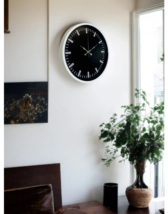 ® Beyaz 36 Cm Modern Duvar Saati