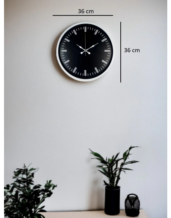 ® Beyaz 36 Cm Modern Duvar Saati