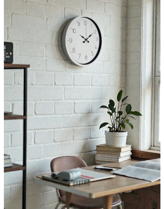 ® Beyaz 36 Cm Standart Duvar Saati