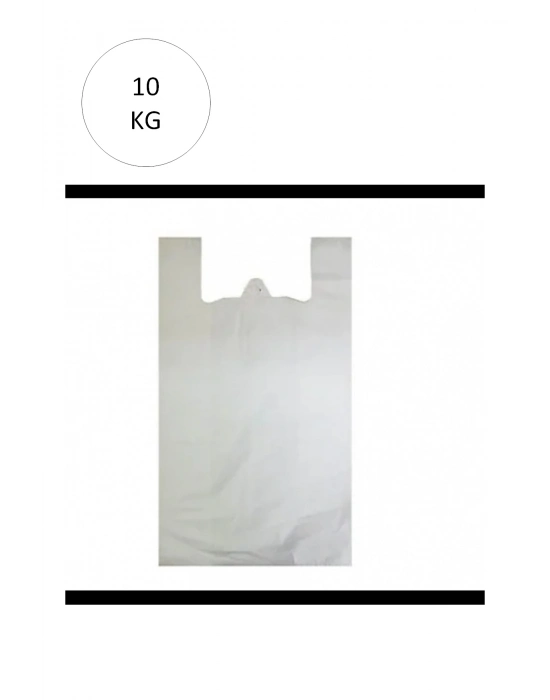 Beyaz Atlet Poşet Mini Boy 20x34 cm Takriben 2.350 Adet 10 Kg