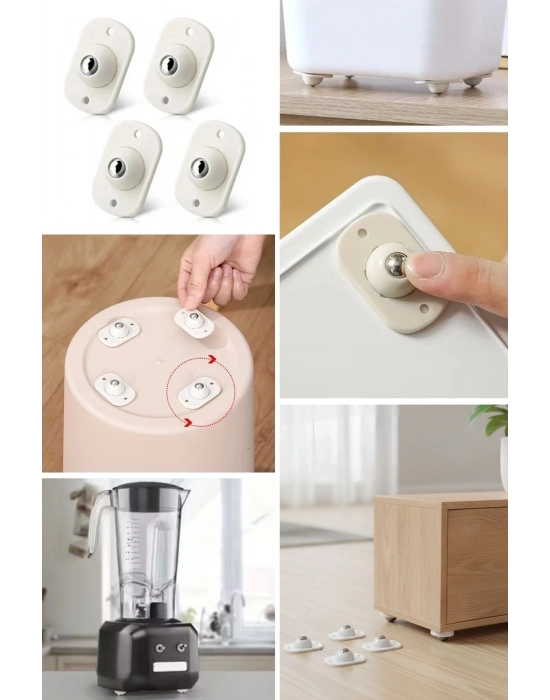 ®  Beyaz Eşya ve Mobilya İçin 4’lü Tekerlekli Kaydırma Aparatı – Hafif ve Orta Ağırlıktaki Ürünler İçin Pratik Kaydırıcı Set