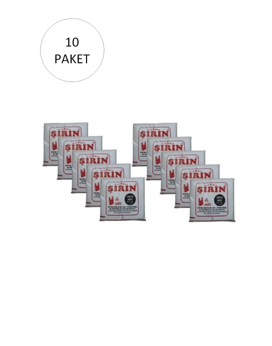 Beyaz Kalın Atlet Poşet Orta Boy 28x50 Cm 1 Kg 10 Paket (Takriben 750 Adet)