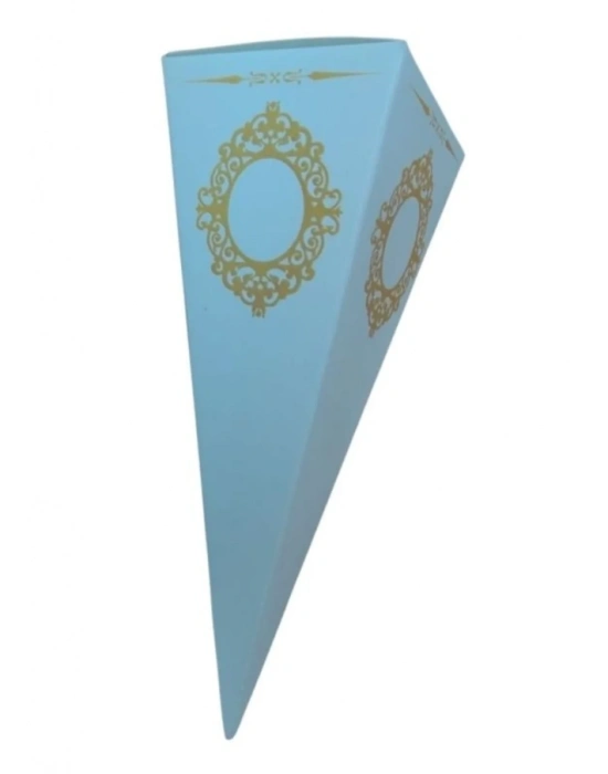 Beyaz Karton Külah Şeker,Lokum,Kına Kutusu 25 li paket