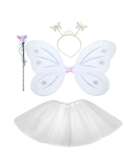 Beyaz Kelebek Kostümü Seti