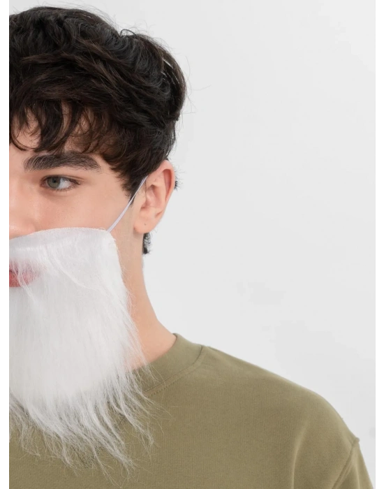 Beyaz Kırçıllı Takma Sakal Çocuk Yetişkin