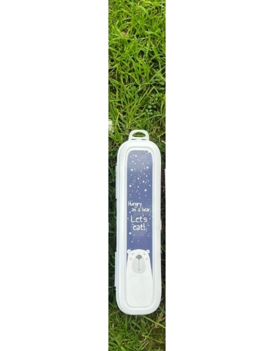 Beyaz Multi Renkli Kapaklı Kalemlik Kutusu -çanta İçi Saklama - Diş Fırçası - Makyaj Fırçası Kutu