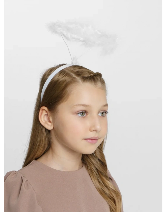 Beyaz Otrişli Tüylü Esnek Yapı Melek Haresi Melek Tacı