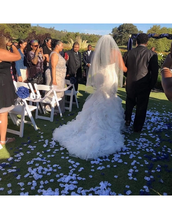 Beyaz Renk Gül Yaprağı - 1 Paket 100 Adet