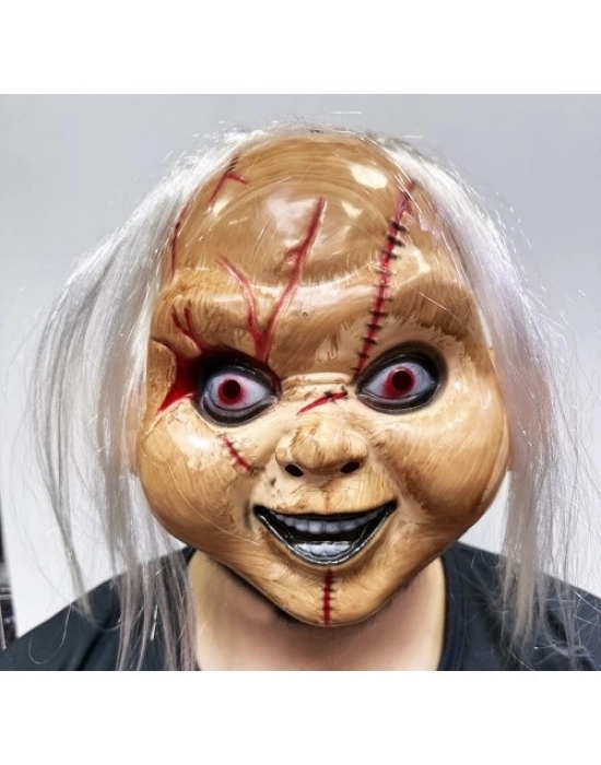 Beyaz Saçlı Chucky Maskesi