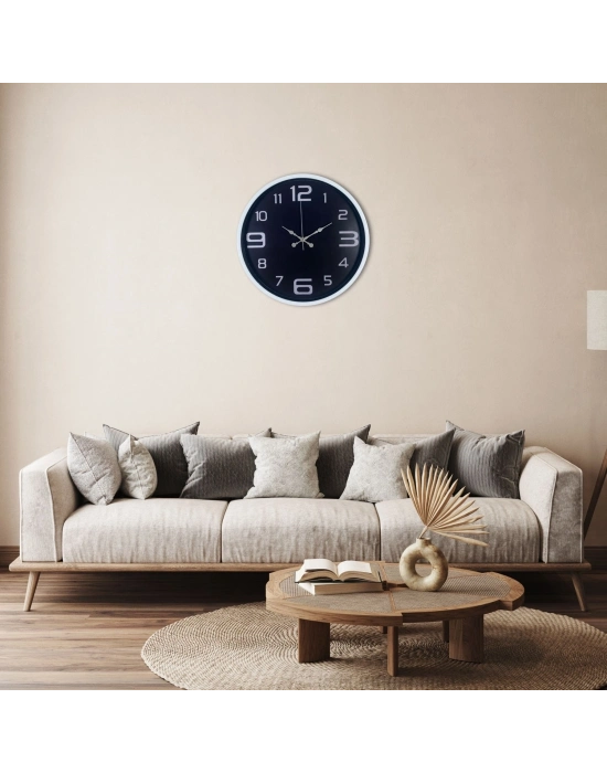 Beyaz Şık 36 Cm Duvar Saati