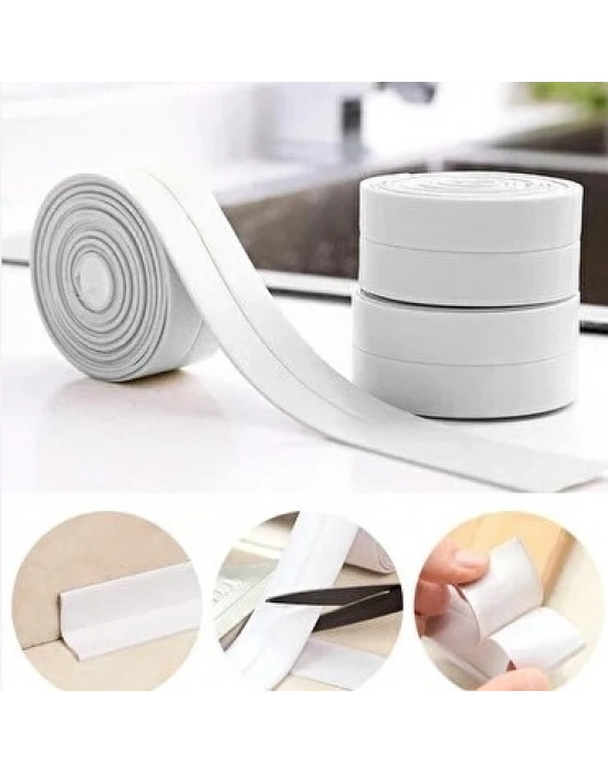 ® BEYAZ Su Sızdırmaz Lavabo Kenar Bandı (3.2m)