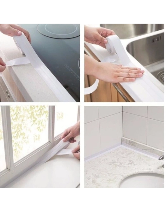 ® BEYAZ Su Sızdırmaz Lavabo Kenar Bandı (3.2m)