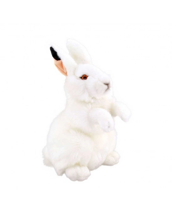 Beyaz Tavşan Peluş 28 cm