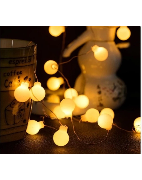 Beyaz Top Led Gün ışığı Pilli 2 Kademeli